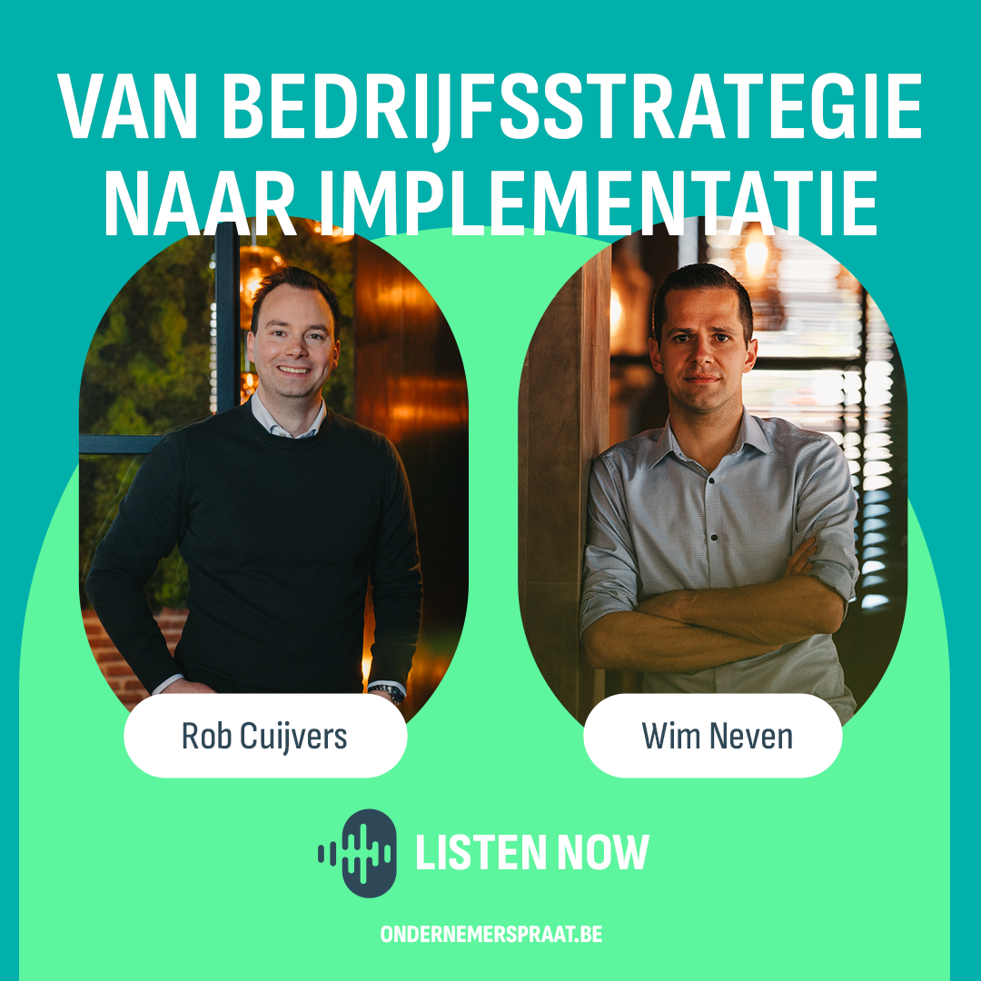 Bedrijfsstrategie implementatie podcast ondernemerspraat